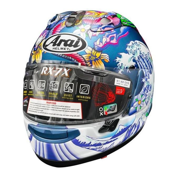 TERMURAH - Arai RX-7X Oriental Original Helm Full Face - Flat Blue