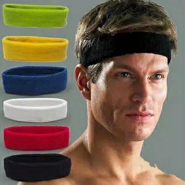 HEADBAND SPORT PRIA DAN WANITA POLOS