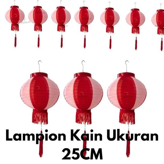 Lampion merah putih Isi 2 HUT RI 17agustus lampion merah lampion kain lampion kertas