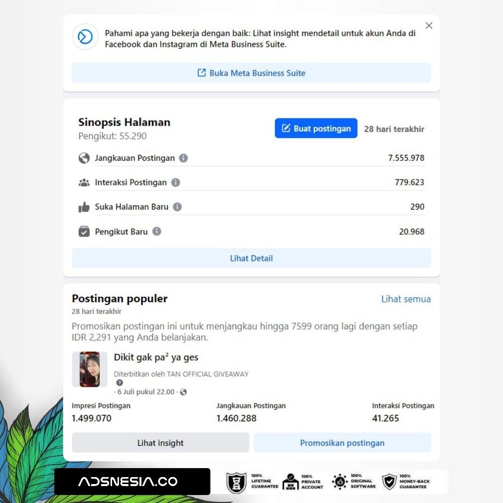 Fanspage Gaming Jangkauan Jutaan Super Organic Content Followers Asli Indonesia Real Human 100%