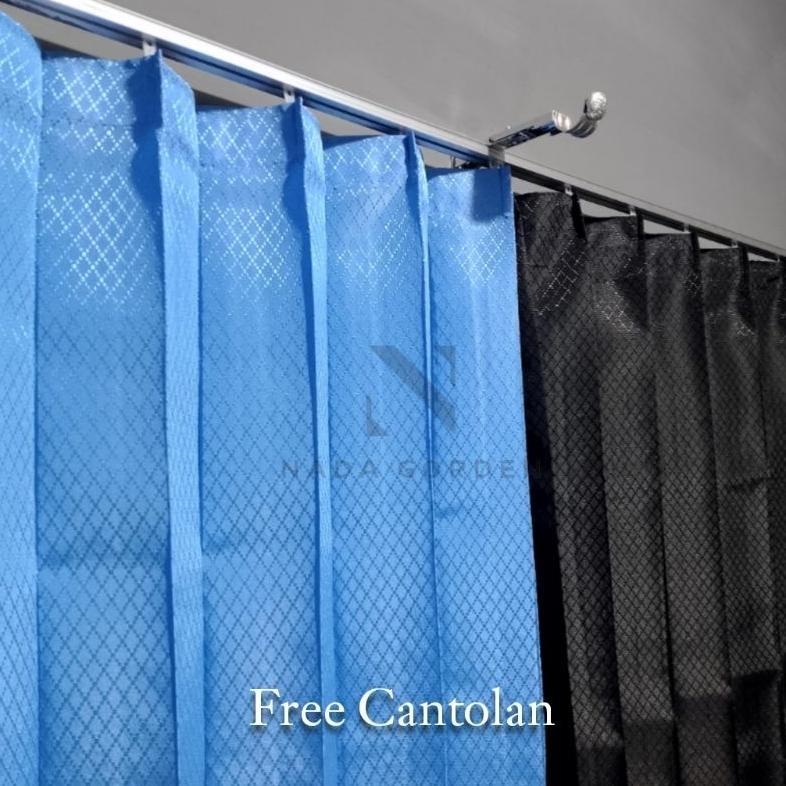 Gorden Jendela/ Gorden Polos / Gorden Tirai Jendela Ukuran 100x200 / Gorden Motif Sido Model Plisket