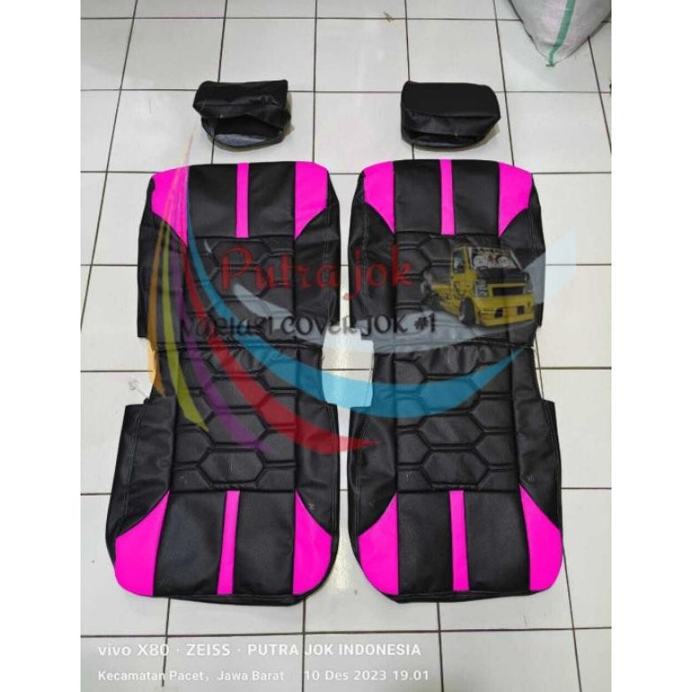Cover jok mobil grandmax minibus motif tawon jok depan