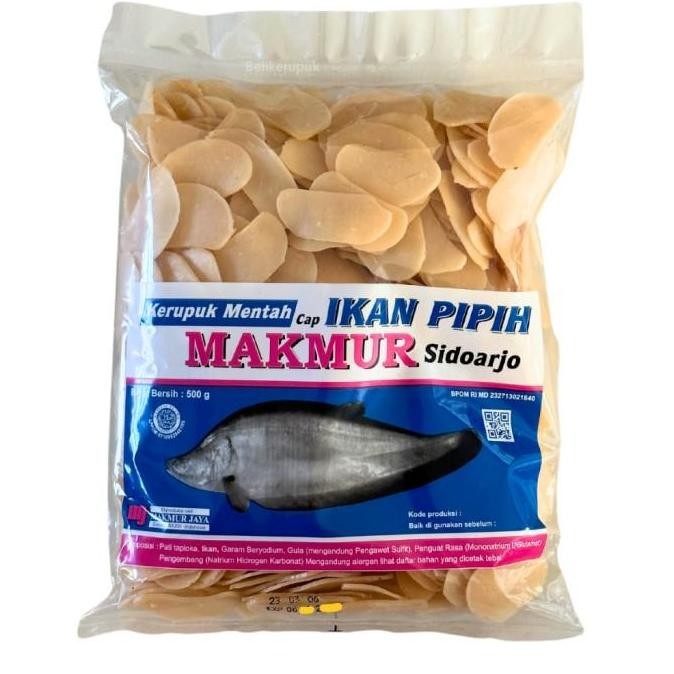 (Good) Kerupuk Ikan Mentah Cap Ikan Pipih 500g