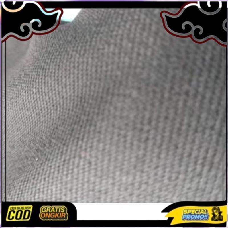 Cuci Gudang New Trend Kain Kasa Penutup Box Speaker Tipis / Denis Kasar Hitam (Grade B)