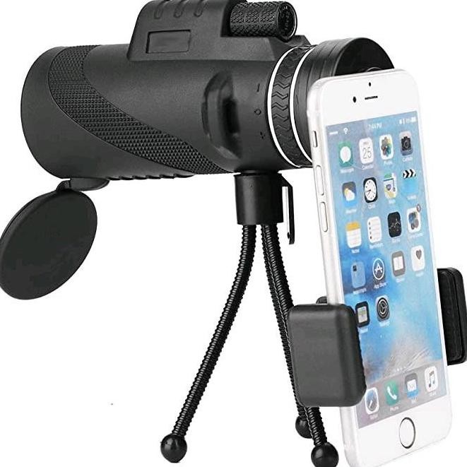 Teropong Monocular Monokular Smartphone 40x60 Jarak Pandang 1500/9500M