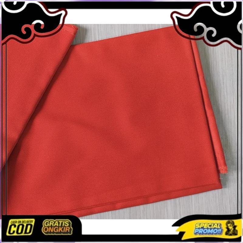 Terbaik Today Kain Drill Nagata Grade A Warna Orange Tua (Untuk Celana, Rok, Blazer, Jas Seragam) / 