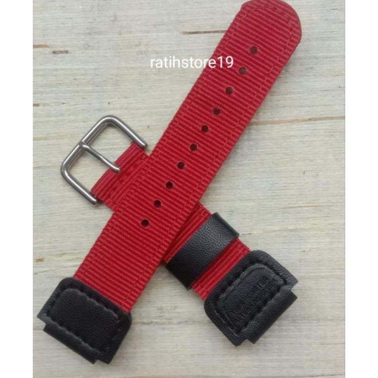 (Good) Strap jam tangan casio kanvas/kain Tali jam tangan casio kanvas/kain