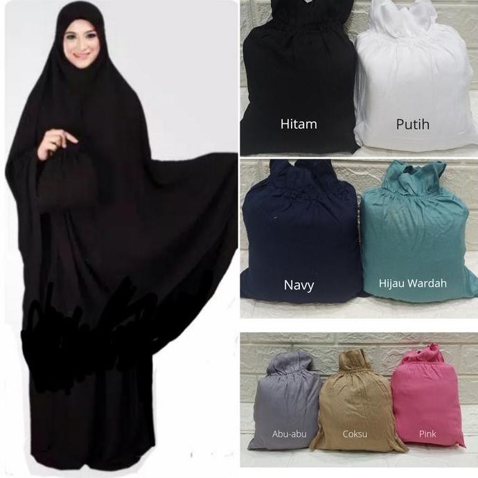 (Good) Mukena rayon super premium polos jumbo adem cantik bagus