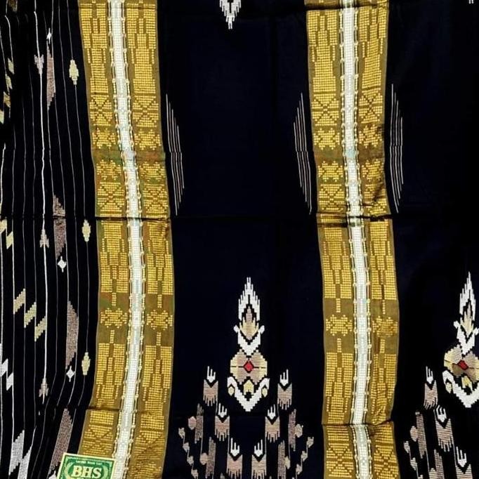 (Good) SARUNG BHS SGE HITAM LIMITED SUTRA SPUNSILK 210 GOLD ORIGINAL