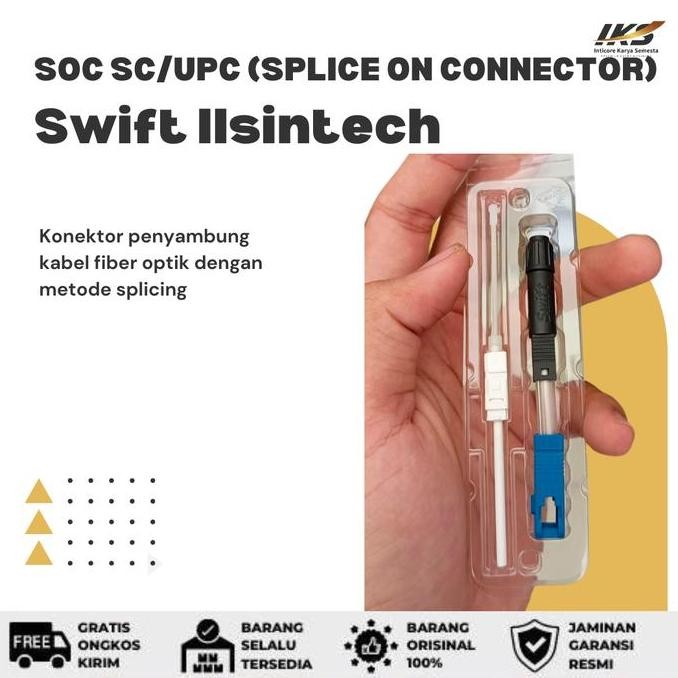 monggo] SOC (Splice on Connector) Swift Ilsintech SC/UPC Sambungan Kabel Fiber Optik