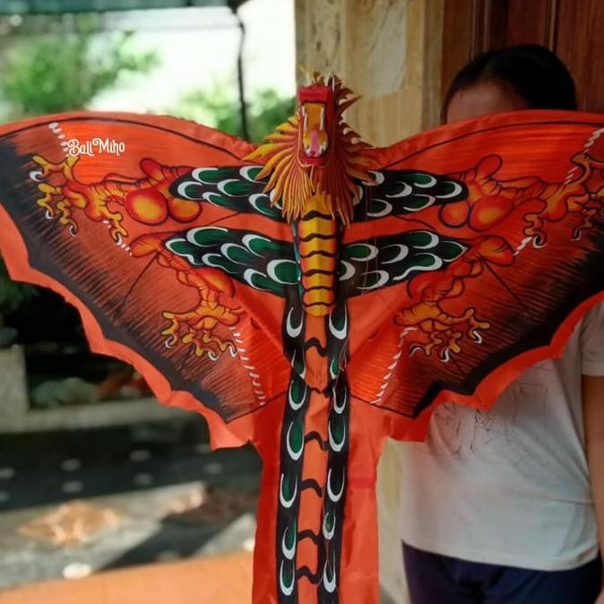 (Good) layang layang naga kain 3 dimensi/layangan kain naga/layangan bali