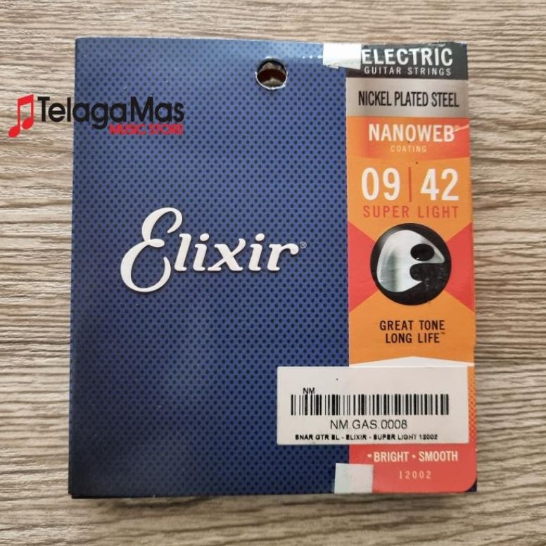 senar gitar elektrik elixir 12002 original