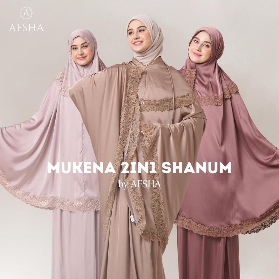 Afsha Mukena Shanum 2In1 Series Hampers With Box