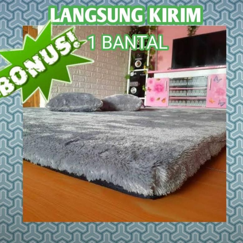 KARPET LANTAI BULU TEBAL 150X200X7 KARPET BULU RASFUR