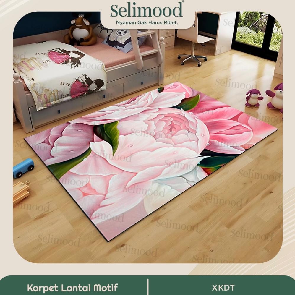 Selimood Karpet Lantai Halus Karpet Eropa Jumbo Karpet Permadani Karpet Premium Motif Estetik