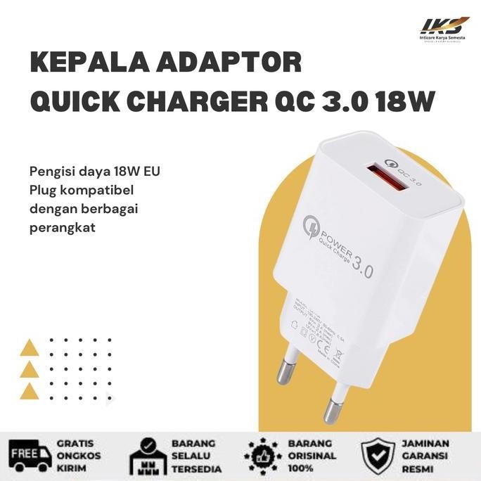 "'''] Kepala Adaptor Quick Charger QC 3.0 18W