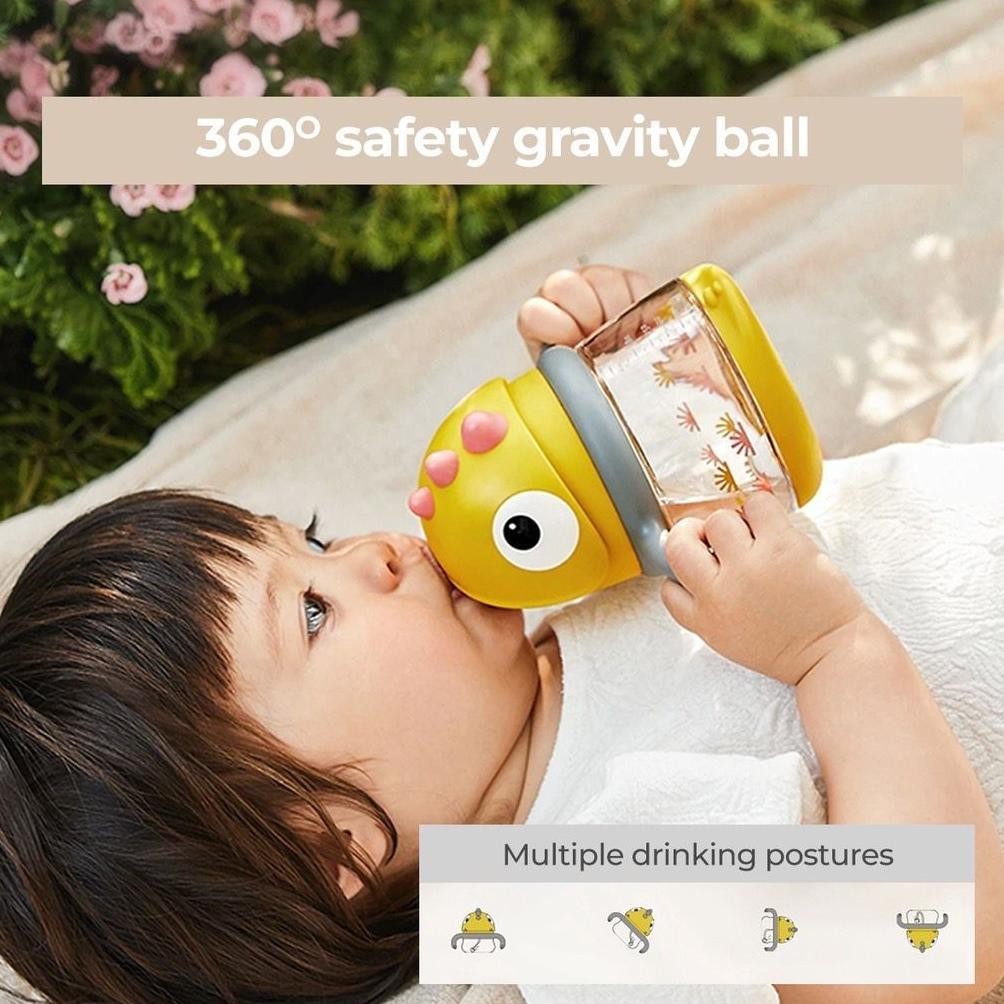 Gratis Ongkir Xtra Er-87 Botol Minum Dino Bayi Training Cup Sippy Cup Gelas Anak Anti Tumpah/ Botol 