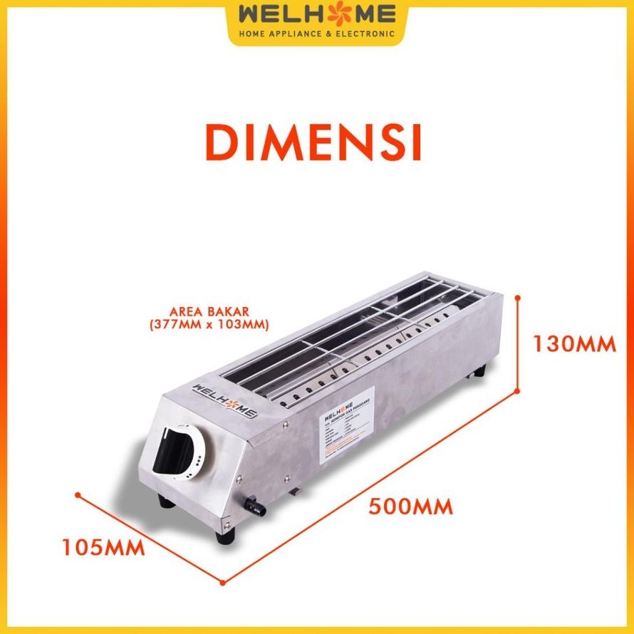 Welhome Kompor Gas Pemanggang WKB - S50
