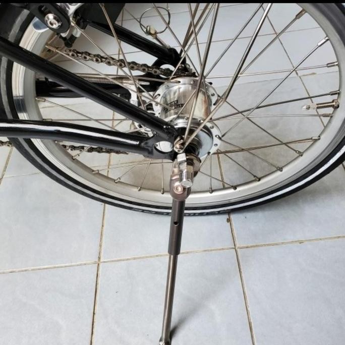 kickstand titanium sepeda lipat standar SILVER 3sixty bromptonN kreuz murah