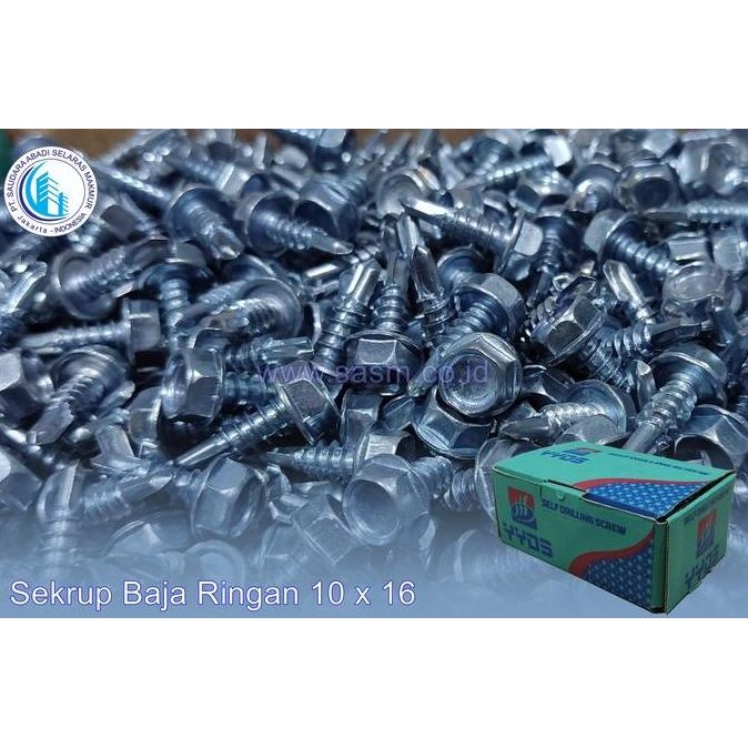 Skrup Baja Ringan 10 x 16
