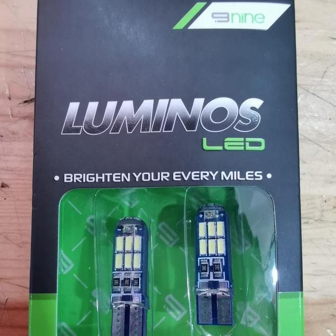 luminos T10 jel 15 mata/titik putih/white murah