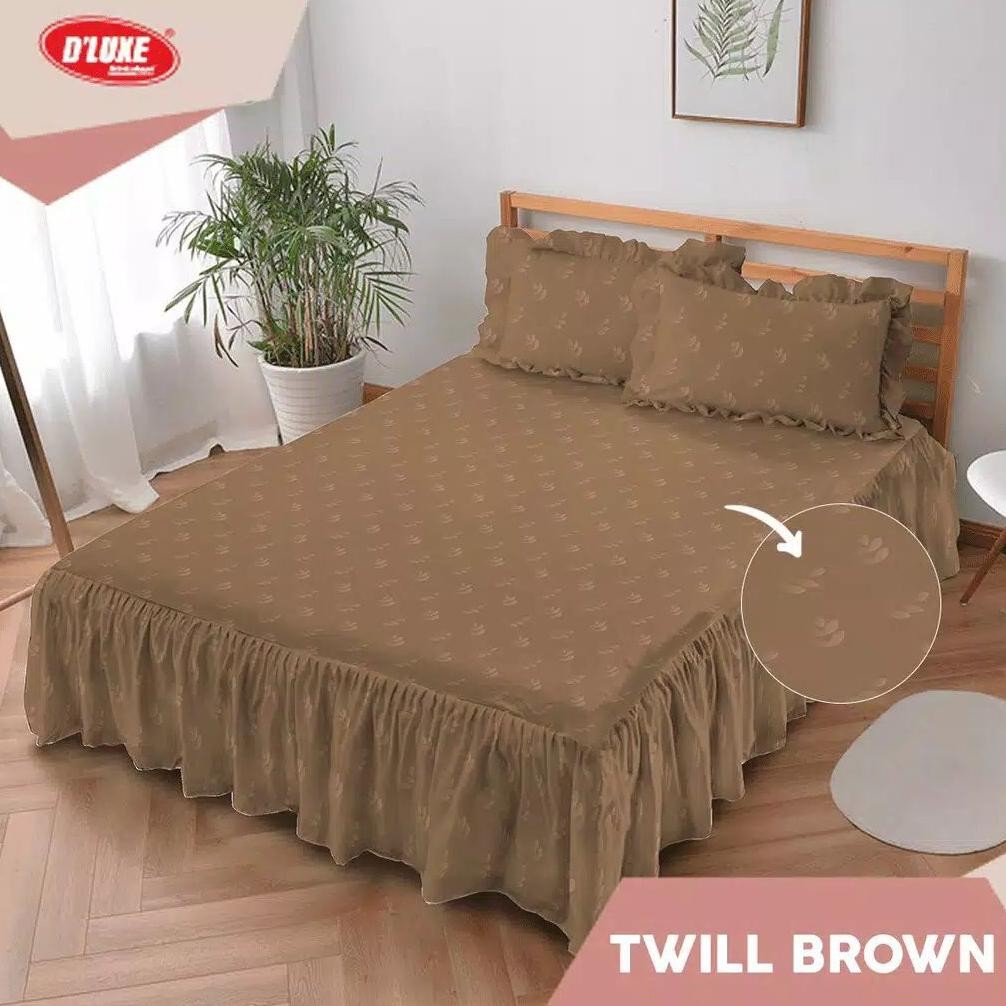 KINTAKUN - Sprei Seprai Sprey Sepray Rumbai Rumbay Rempel Polos Emboss KINTAKUN DELUXE Kasur Set Ori