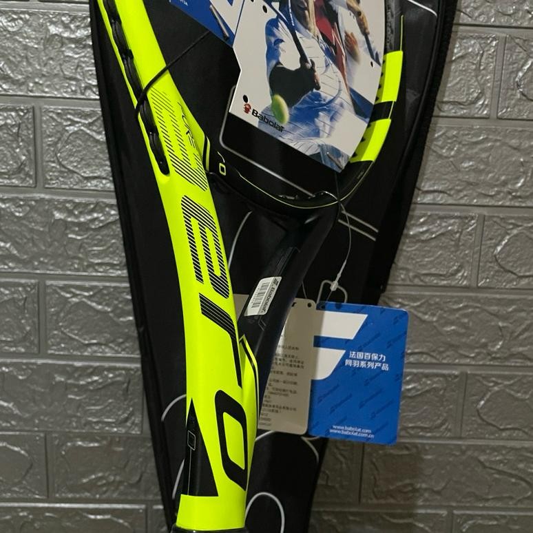 Raket Tenis Lapangan premium + senar Dunlop s-gut +Tas