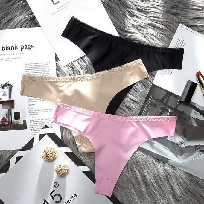 G String Sexy Low Waist Celana Dalam Wanita halus lembut cd C007