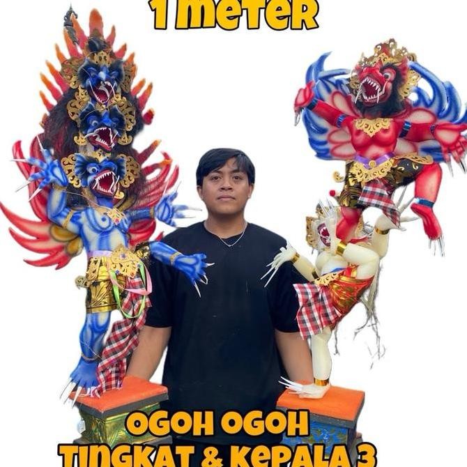 /////] Ogoh Ogoh Tingkat & Kepala 3 Ukuran 1 Meter Jumbo - Ogoh Ogoh Jumbo - Ogoh Ogoh Ganesha - Ogo