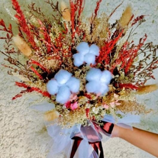 Wedding Hand Bouquet Rustic Buket Pengantin Bunga Rustic