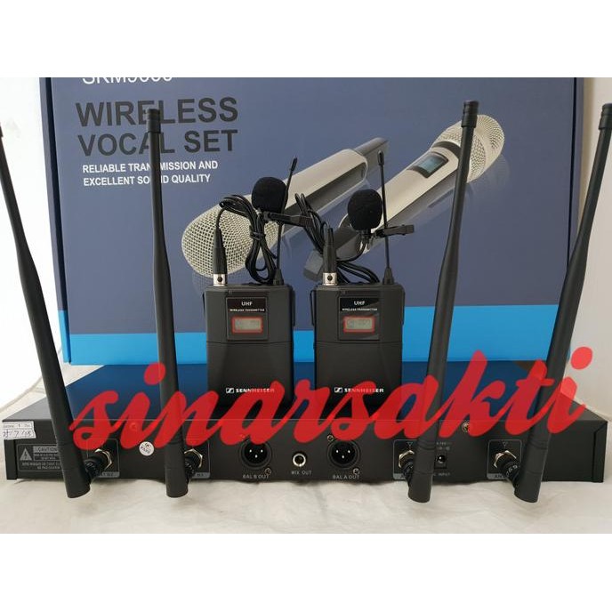 Mic Wireless Sennheiser Skm 9000 ( Clip On + Clip On ) Multi Channel
