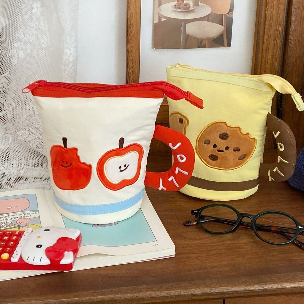 [Saror]Tas Pensil Cangkir Air Kartun Tas Alat Tulis Kotak Alat Tulis