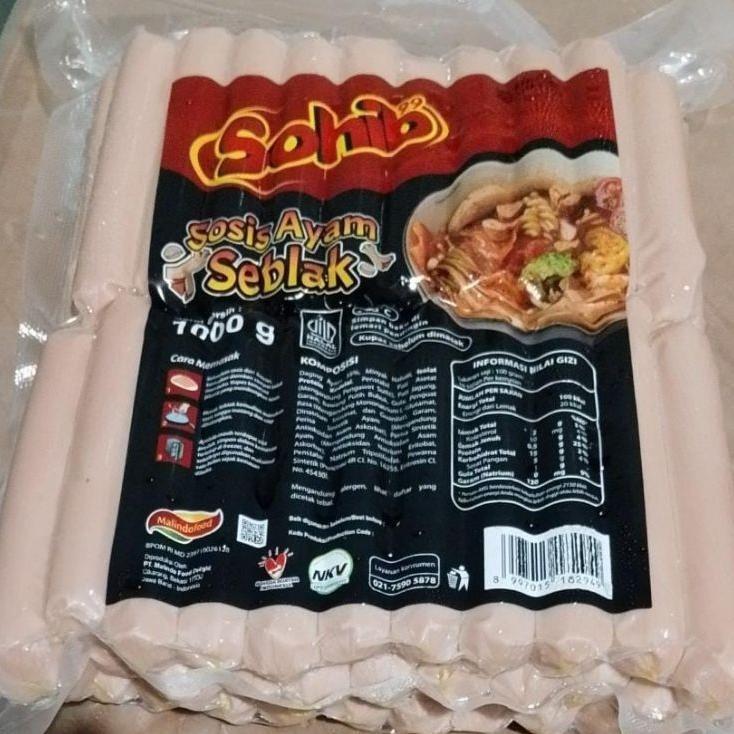 Sohib Sosis Seblak Ayam 1 Kg Omendasi Seblak