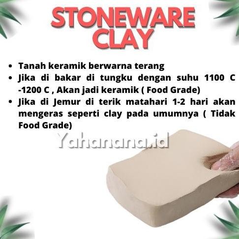 (Best) STONEWARE CLAY / TANAH LIAT KERAMIK / MODELLING CLAY