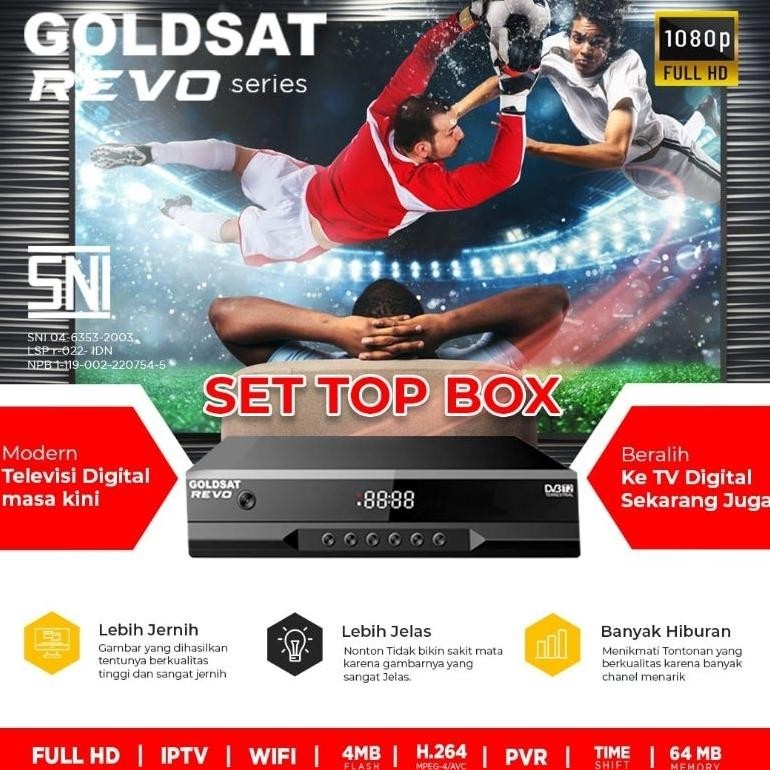 Beli Lokal Terbaru Set Top Box Tv Digital Goldsat Revo Dvb T2 Receiver Stb Hemat Fuz-611