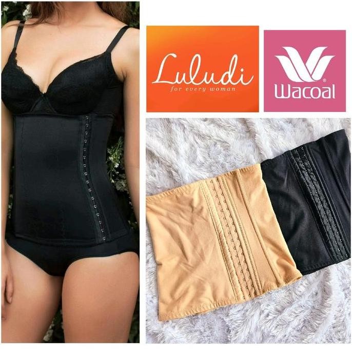 KORSET PENGECIL PERUT LULUDI by WACOAL WAIST NIPPER LW 121 SIZE M L XL XXL XXXL BADAN SHAPEWEAR PELA