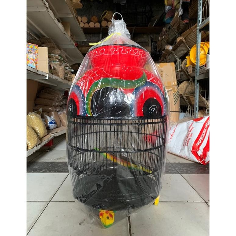 KANDANG PERKUTUT MOTIF KERANG KANDANG BURUNG PERKUTUT