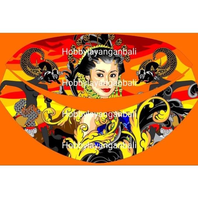 (Best) sampul kain layangan gapangan pegon ceper sawangan motif digital print 2