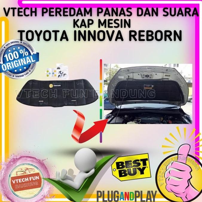 Vtech Peredam Panas Dan Suara Kap Mesin Innova Reborn 2018 Hitam