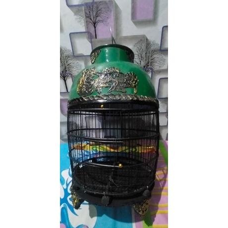 SANGKAR PERKUTUT FIBER KERETA / KANDANG KUTUT FIBER KERETA