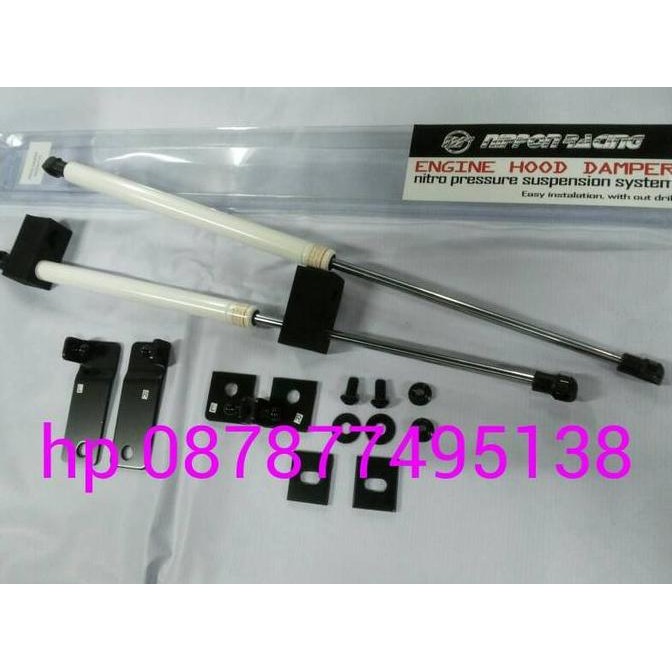 Toyota Starlet kapsul shock kap hood damper mesin merk nippon racing
