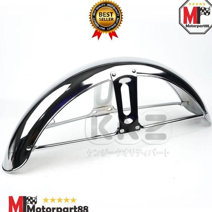 DF340>> SPAKBOR SEPAKBOR SELEBOR DEPAN CB125 CB 125 BESI CROME KNZ