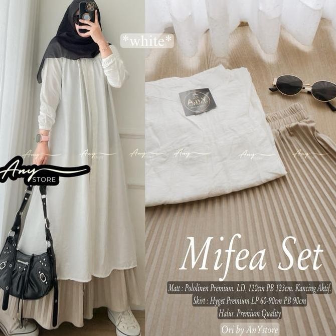 (Good) Mifea set tunik polos rok plisket