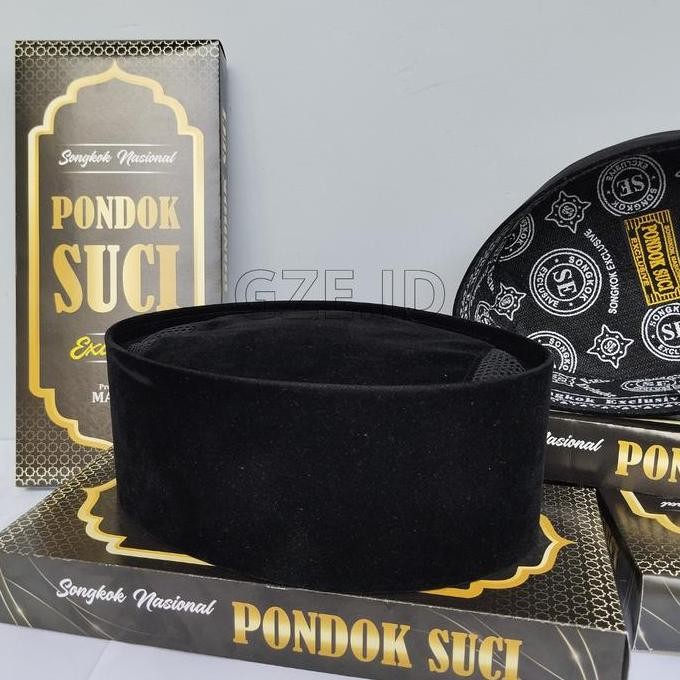 (Good) PONDOK SUCI  peci polos hitam AC tinggi 9 dewasa murah Kain Muslim