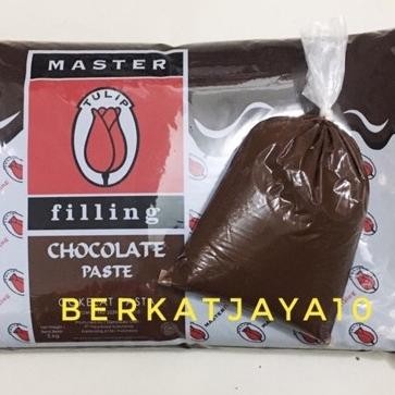 

READY STOK TULIP SELAI Coklat Repack 500 Gram Pasta Dark Chocolate Filling Siap kirim