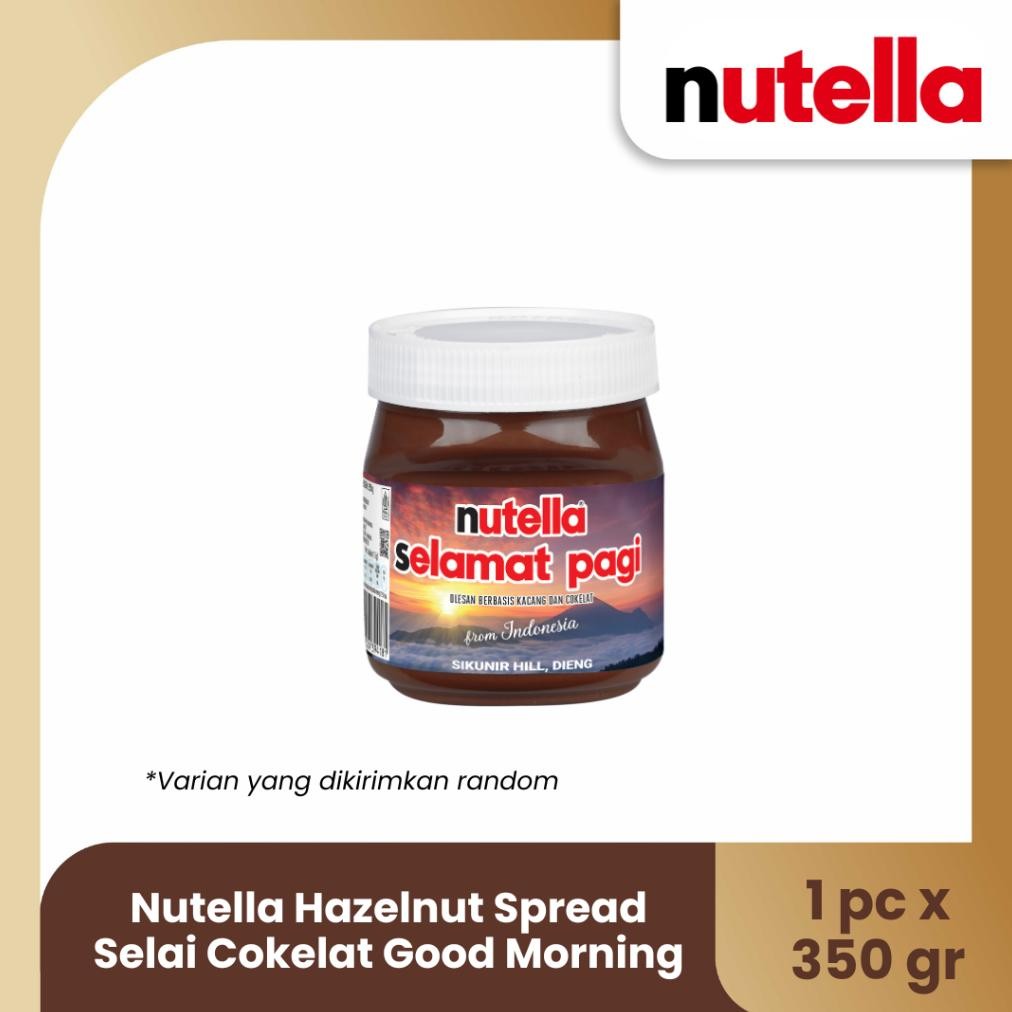 

READY STOK Nutella Hazelnut Spread Selai Cokelat 350gr [Special Edition Good Morning] Siap kirim