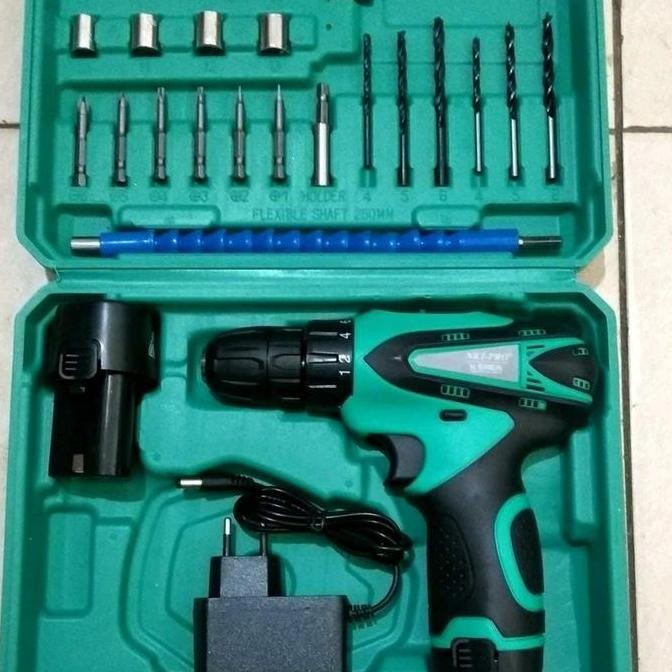 Mesin Bor Cordless Nrt Pro Dc330 Bor Baterai Nrt Pro Dc 330 Set