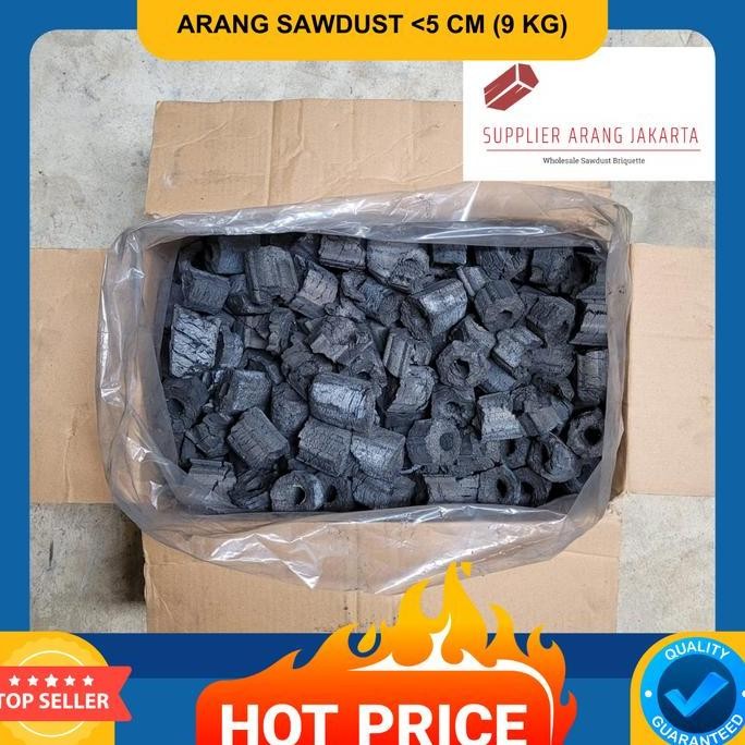 Arang Briket Bbq, Charcoal Sawdust, Charcoal, Briquette Sawdust 9 Kg