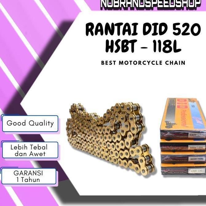 PREMIUM Promo Rantai motor gold willwood tebal 520 H panjang 130 L Murah rante tiger r25 mt25 z250 c