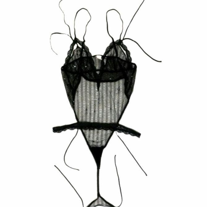 LINGERI BLACK SEXY TEMBUS PANDANG BAJU TIDUR (LASENZA VS H&M WACOAL HM